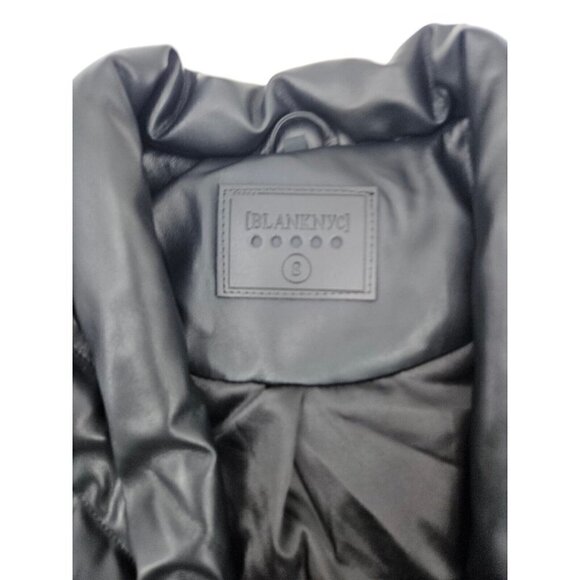 New BlankNYC Under the Radar Vest Womens S Black Vegan Leather Quilted Blank NYC - Picture 6 of 10